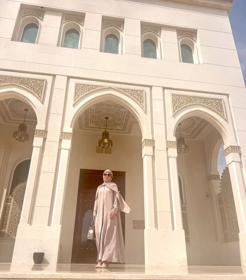 Muslim woman feeling empowered and secure wearing hijab